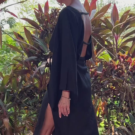 Kimono mekko- musta